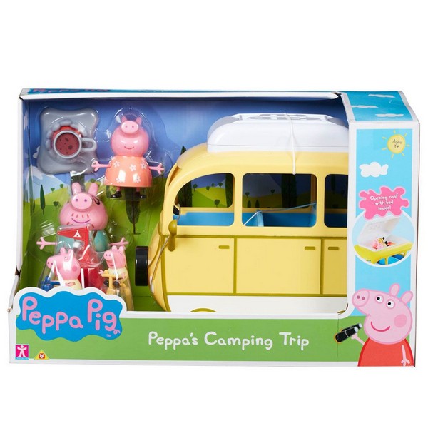 Продукт PEPPA PIG - Кемпер ван с 4 фигури Семейството на Пепа на къмпинг  - 0 - BG Hlapeta