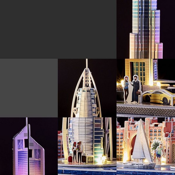 Продукт Cubic Fun - Пъзел 3D City Line Dubai 182ч. с LED светлини  - 0 - BG Hlapeta