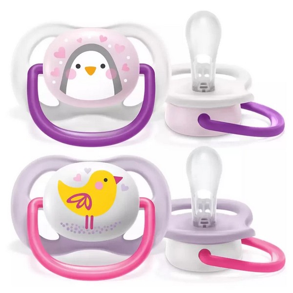 Продукт Philips AVENT Ultra Air HAPPY - Ортодонтични залъгалки + стерилизаторна кутия (0-6м), 2 бр./оп. - 0 - BG Hlapeta