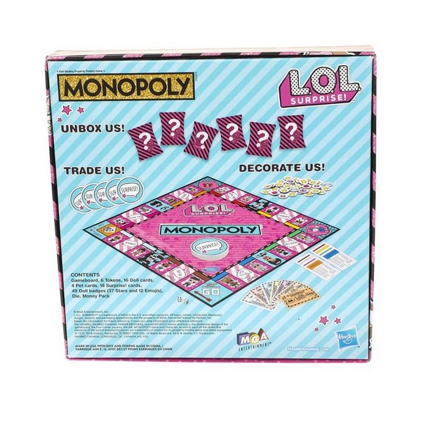 Продукт Hasbro L.O.L. Surprise - Настолна игра Монополи (на английски език) - 0 - BG Hlapeta