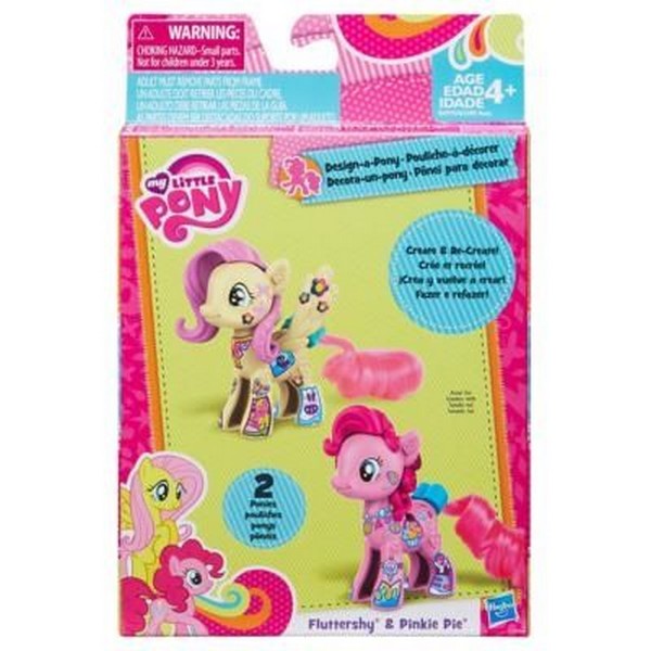 Продукт Hasbro My Little Pony, Fluttershy & Pinkie Pie - Комплект за декорация - 0 - BG Hlapeta