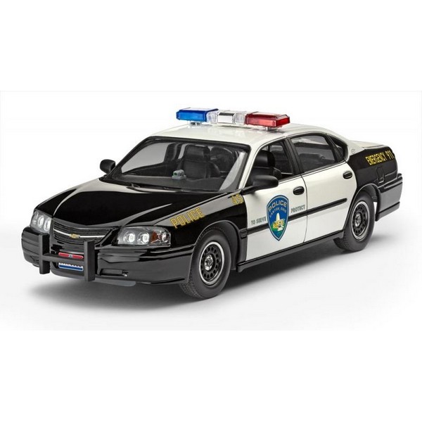Продукт Revell Chevy Impala Police car - Макет за сглобяване 1:25 с включени бои - 0 - BG Hlapeta