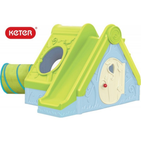 Keter Funtivity - пластмасова къща с пързалка и тунел
