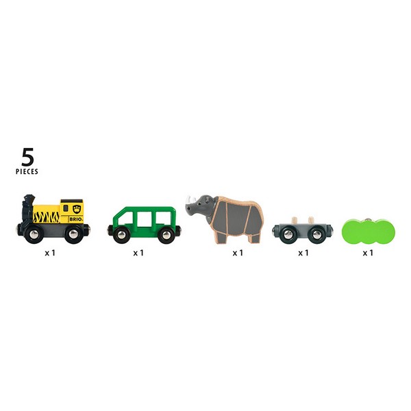 Продукт Brio-Rhino train играчка сафари  - 0 - BG Hlapeta