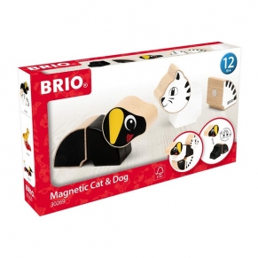 Brio-магнитни кубчета за игра куче и коте