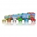 Lelin Toys - Kартонени кубчета, с дървени превозни средства 4