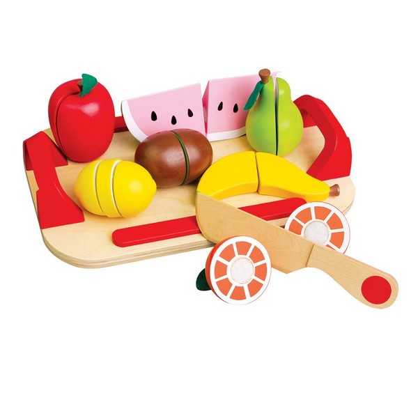 Продукт Lelin Toys - Дървени плодове за рязане, с табличка - 0 - BG Hlapeta