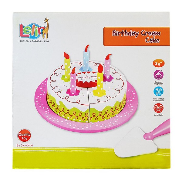 Продукт Lelin Toys - Дървена сметанова торта за Рожден ден - 0 - BG Hlapeta
