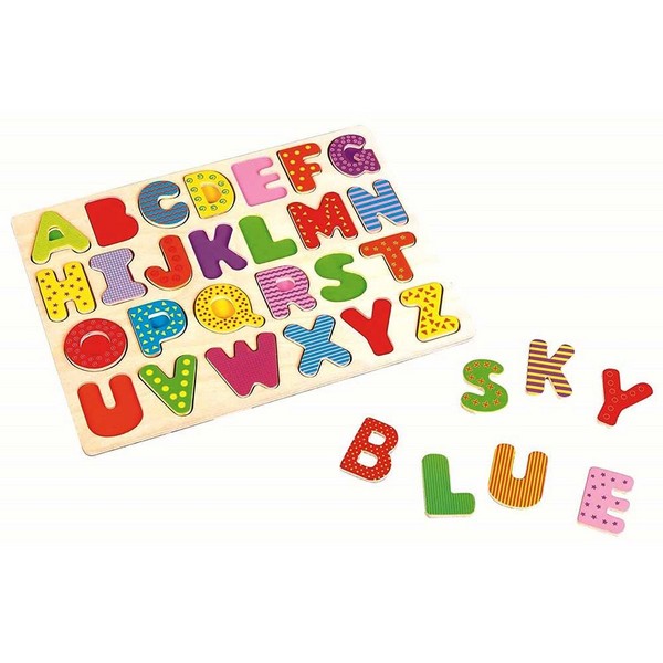 Продукт Lelin Toys Английска азбука, главни букви - Дървен пъзел - 0 - BG Hlapeta