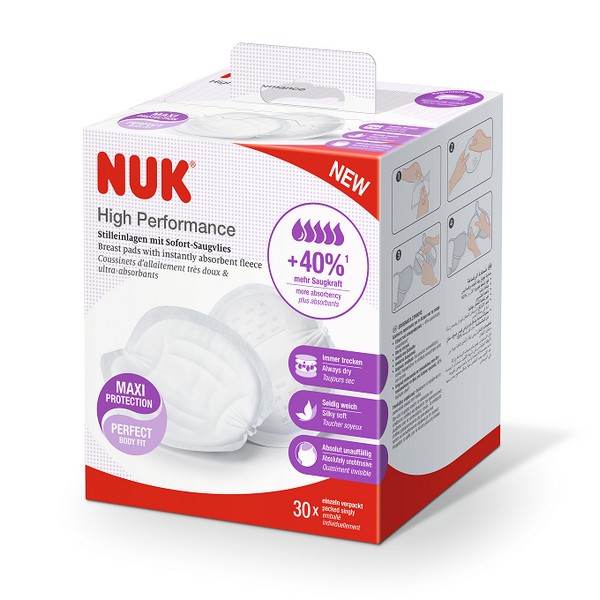 Продукт NUK High performance - подплънки за кърмачка 30бр. - 0 - BG Hlapeta