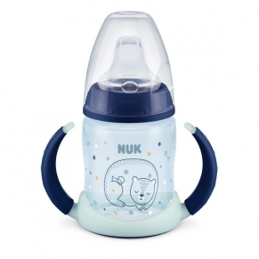 NUK Glow in the Dark First Choice - шише за сок РР със силиконов накрайник 6-18м., 150мл. 