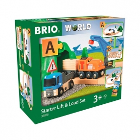 Brio Starter Lift and Load Set  комплект влакче с релси