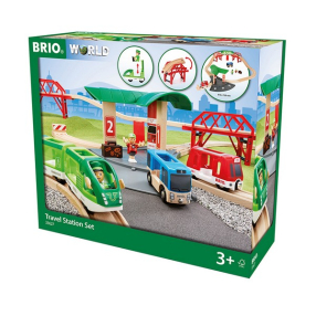 Brio влакова пътническа станция-играчка 