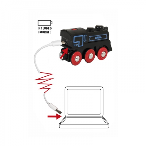 Продукт Brio - играчка локомотив с USB кабел - 0 - BG Hlapeta