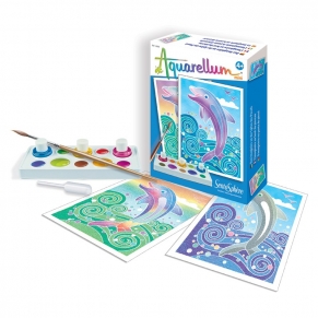 Sentosphere - мини комплект за оцветяване Акварелиум делфини