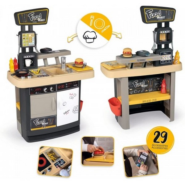 Smoby - Детска кухня с ресторант, 2 в 1