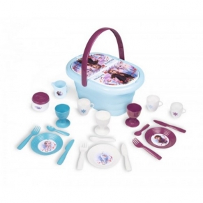 Smoby - Детска кошница за пикник със сервиз, Frozen II