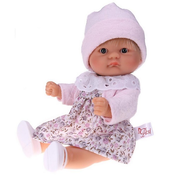 Продукт Asi Bomboncin - Кукла-бебе Чикита, с розовa жилетка и рокля на цветя - 0 - BG Hlapeta