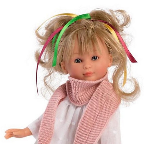 Продукт Asi - Кукла Силия, с розов шал и плетен панталон, 30 см - 0 - BG Hlapeta