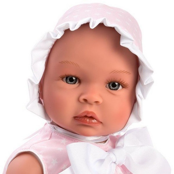 Продукт Asi - Кукла-бебе, Лея, с розова рокля с бели звезди - 0 - BG Hlapeta