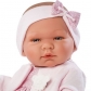 Продукт Asi - Кукла-бебе, Мария с розова рокличка и плетена жилетка - 1 - BG Hlapeta