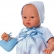 Asi - Кукла-бебе, Коке със синьо костюмче и чантичка, 36 см