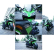 Акумулаторен мотор тип Kawasaki Ninja с меки гуми и кожена седалка, 12V 