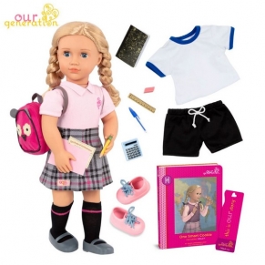 Our Generation - Кукла Хели ученичка с два тоалета и аксесоари 