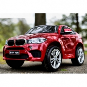 Акумулаторен джип BMW X6M, 12V с меки гуми и кожена седалка