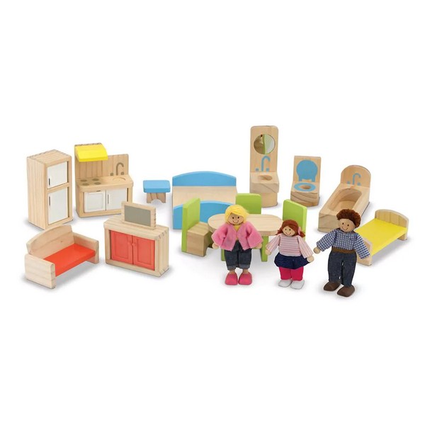 Продукт Melissa and Doug - Дървена къща с обзавеждане  - 0 - BG Hlapeta