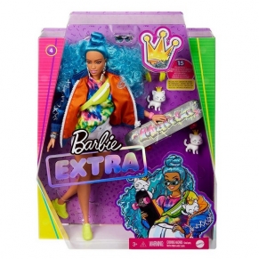 Barbie - Кукла  Екстра: Синя къдрава коса