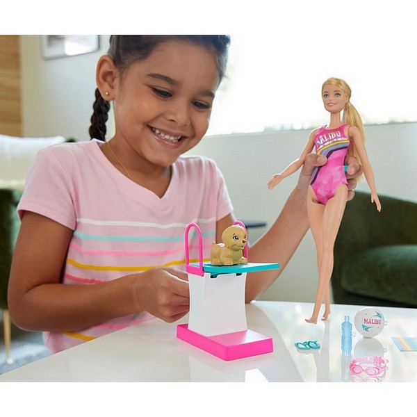 Продукт Кукла Barbie - Комплект Барби на път: Плувкиня - 0 - BG Hlapeta