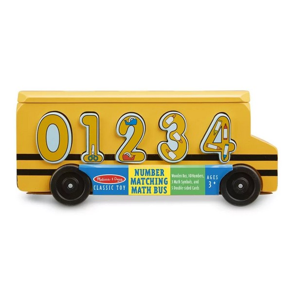 Продукт Melissa & Doug - Дървен автобус с цифри за вграждане  - 0 - BG Hlapeta