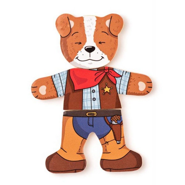 Продукт Woodyland Кучето Джаф - Комплект от шест дървени пъзела - 0 - BG Hlapeta