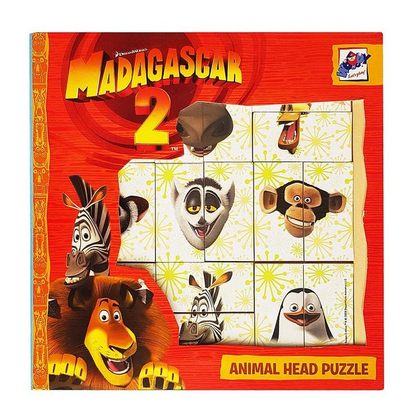Продукт Woodyland Мадагаскар - Пъзел глави на животни - 0 - BG Hlapeta