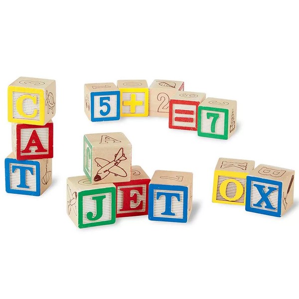 Продукт Melissa and Doug ABC/123 - Дървени кубчета  - 0 - BG Hlapeta