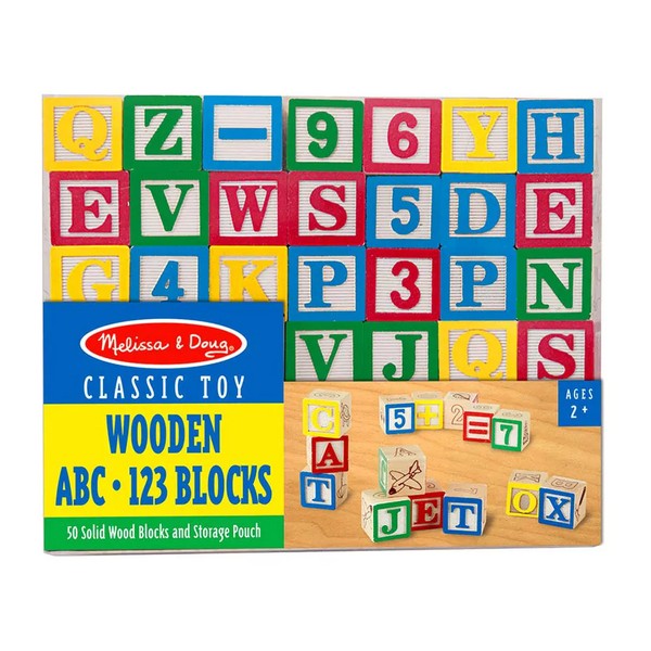 Продукт Melissa and Doug ABC/123 - Дървени кубчета  - 0 - BG Hlapeta