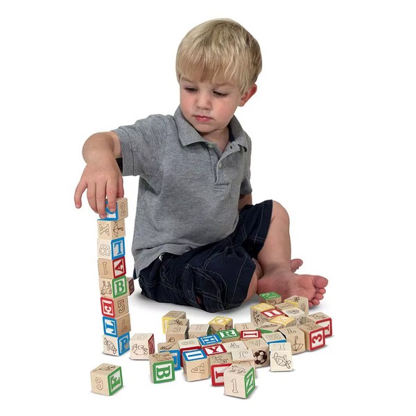 Продукт Melissa and Doug ABC/123 - Дървени кубчета  - 0 - BG Hlapeta