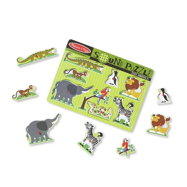 Продукт Melissa and Doug Zoo с животни - Пъзел със звуци  - 0 - BG Hlapeta