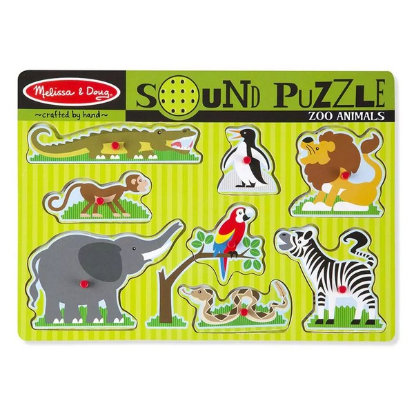 Продукт Melissa and Doug Zoo с животни - Пъзел със звуци  - 0 - BG Hlapeta