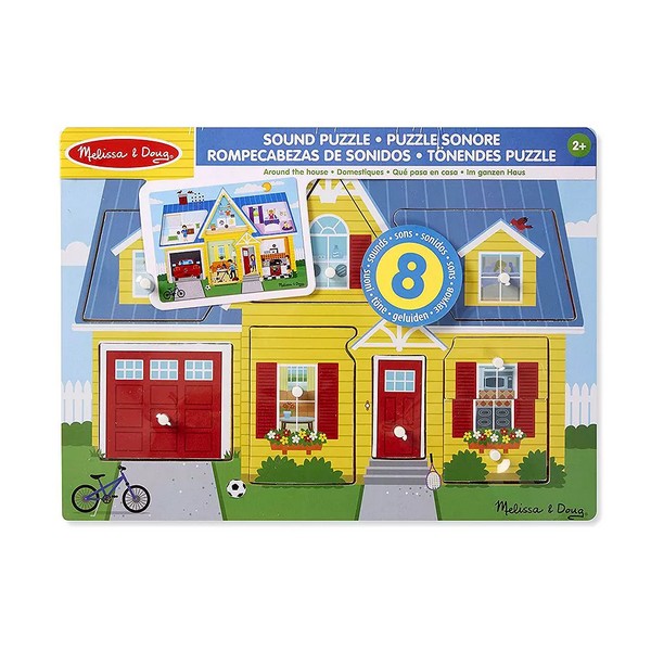 Продукт Melissa and Doug Къща със звуци - Дървен пъзел  - 0 - BG Hlapeta