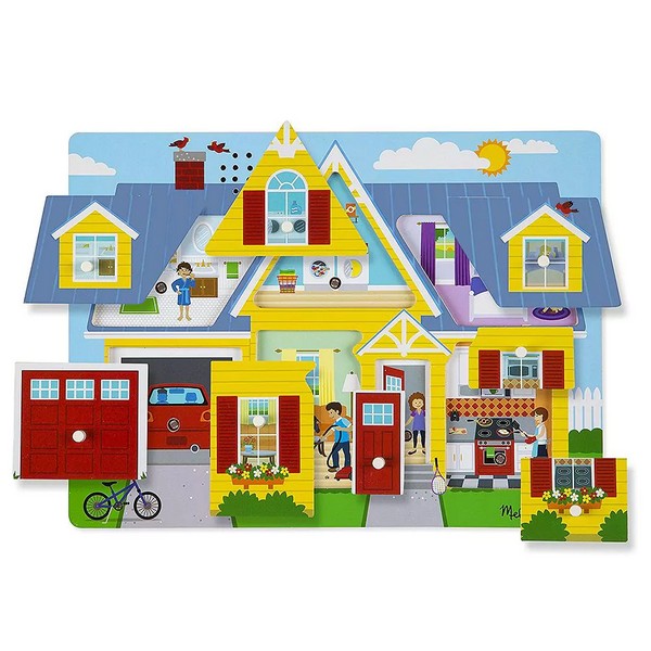 Продукт Melissa and Doug Къща със звуци - Дървен пъзел  - 0 - BG Hlapeta