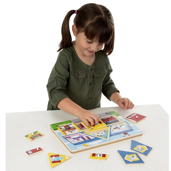 Продукт Melissa and Doug Къща със звуци - Дървен пъзел  - 0 - BG Hlapeta