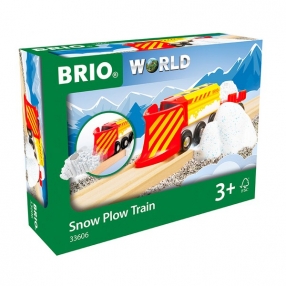 Brio - комплект локомотив с вагон снегоразбивач 