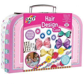 Galt Toys - Куфарче с аксесоари за красива коса и модерни прически