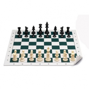 Cayro - Професионален шах със силиконова подложка, 50 x 50 см