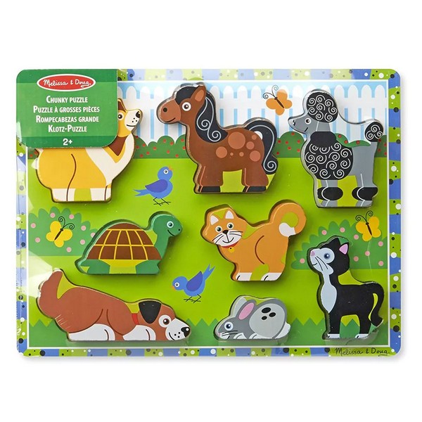 Продукт Melissa and Doug - Дървен пъзел Домашни любимци - 0 - BG Hlapeta