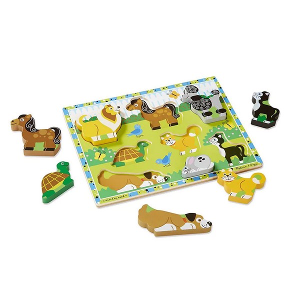 Продукт Melissa and Doug - Дървен пъзел Домашни любимци - 0 - BG Hlapeta