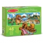 Продукт Melissa and Doug - Пъзел за под Динозаври 48ч.  - 3 - BG Hlapeta