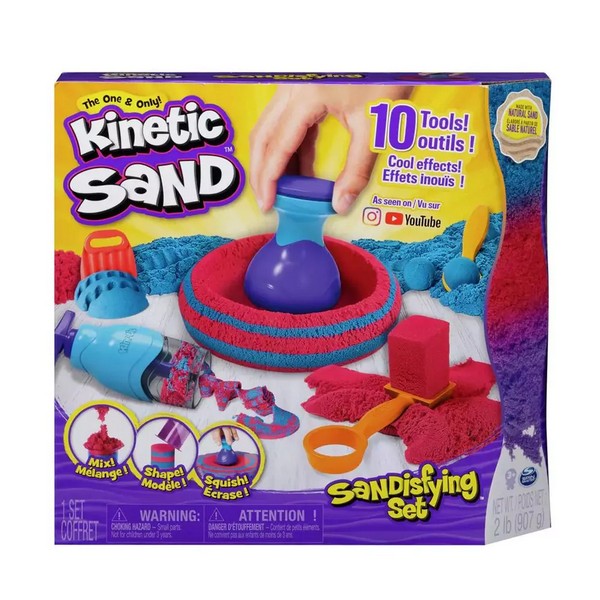 Продукт Spin Master Kinetic Sand неизсъхващ пясък - Комплект - 0 - BG Hlapeta